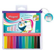 MAPED סט 12 טושים דקים ללוח מחיק MAPED סט 12 טושים דקים ללוח מחיק