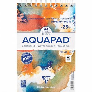 Clairefontaine Aquapad בלוק נייר A4 צבעי מים Clairefontaine Aquapad בלוק נייר A4 צבעי מים