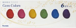 סט צבעי מים 6 גוונים kuretake gansai tambi watercolor set 6 colors gem colors סט צבעי מים 6 גוונים kuretake gansai tambi watercolor set 6 colors gem colors