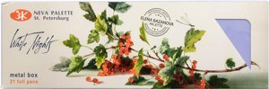 Nevskaya Palitra White Nights צבעי מים בדרגת אמן 21 קוביות מלאות של פיגמנטים איכותיים במיוחד בקופסת פלסטיק Nevskaya Palitra White Nights צבעי מים בדרגת אמן 21 קוביות מלאות של פיגמנטים איכותיים במיוחד בקופסת פלסטיק