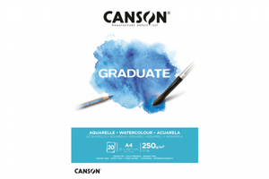 בלוק A4 צבעי מים - אקוורל - CANSON - GRADUATE בלוק A4 צבעי מים - אקוורל - CANSON - GRADUATE
