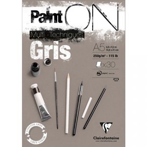 Paint'ON בלוק רישום אפור A5 Paint'ON בלוק רישום אפור A5