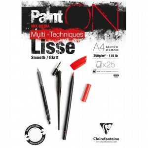 PaintON White Smooth pad A4- בלוק רישום PaintON White Smooth pad A4- בלוק רישום