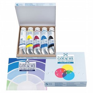 Gouache Extra Fine mixing set - סט 5 צבעי גואש Gouache Extra Fine mixing set - סט 5 צבעי גואש