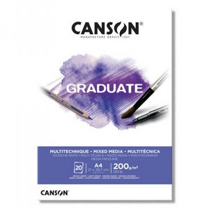 Canson Graduate -בלוק מיקס מדיה Canson Graduate -בלוק מיקס מדיה
