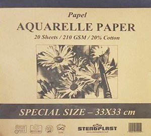 בלוק אקוורל סטנופלסט-PAPEL AQUARELLE PAPER בלוק אקוורל סטנופלסט-PAPEL AQUARELLE PAPER