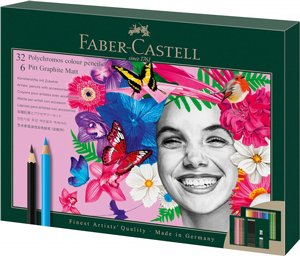Faber Castell Polychromos עפרונות פוליכרומוס צבעוניים 60 צבעים Faber Castell Polychromos עפרונות פוליכרומוס צבעוניים 60 צבעים
