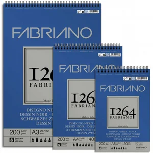 fabriano 1264 black A3 בלוק שחור fabriano 1264 black A3 בלוק שחור