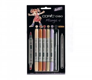 MANGA 4 COPIC סט קופיק צ'או מנגה - (חבילה של 5 + עט מולטי-ליינר) MANGA 4 COPIC סט קופיק צ'או מנגה - (חבילה של 5 + עט מולטי-ליינר)