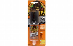 דבק אפוקסי חזק במיוחד להדבקה תוך 5 דקות Gorilla Epoxy דבק אפוקסי חזק במיוחד להדבקה תוך 5 דקות Gorilla Epoxy