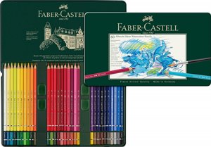 Faber Castell Aquarelle עפרונות מים צבעוניים 60 צבעים Faber Castell Aquarelle עפרונות מים צבעוניים 60 צבעים