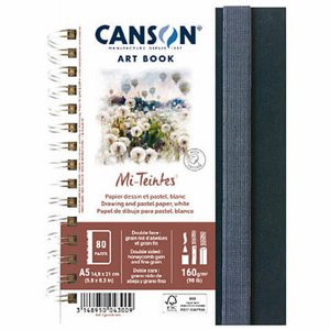 סקטץ בוק כנסון CANSON ART BOOK MI-TEINTES A5 סקטץ בוק כנסון CANSON ART BOOK MI-TEINTES A5