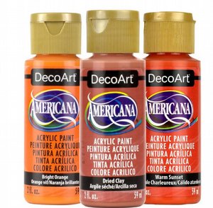 DecoArt Americana צבעי אקריליק אמריקנה 59 מ'ל- אדומים DecoArt Americana צבעי אקריליק אמריקנה 59 מ'ל- אדומים