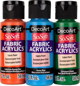 צבע לבד 59 מ'ל DecoArt So-Soft Fabric Acrylic במגוון צבעים דקו ארט צבע לבד 59 מ'ל DecoArt So-Soft Fabric Acrylic במגוון צבעים דקו ארט