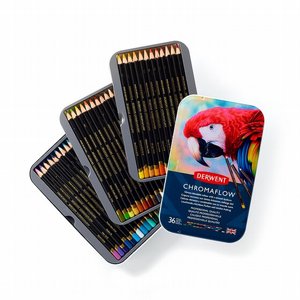Derwent CHROMAFLOW סט 36 עפרונות צבעוניים Derwent CHROMAFLOW סט 36 עפרונות צבעוניים