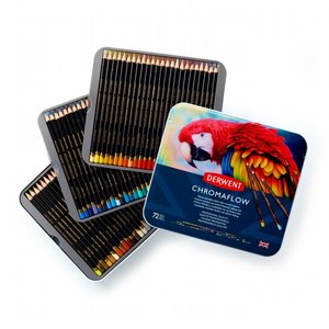 Derwent CHROMAFLOW סט 72 עפרונות צבעוניים Derwent CHROMAFLOW סט 72 עפרונות צבעוניים
