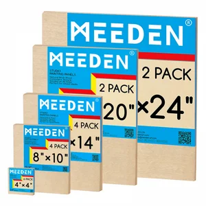 לוח קנבס עץ ליבנה לאמנים של MEEDEN, בעובי 3/4 אינץ' לוח קנבס עץ ליבנה לאמנים של MEEDEN, בעובי 3/4 אינץ'