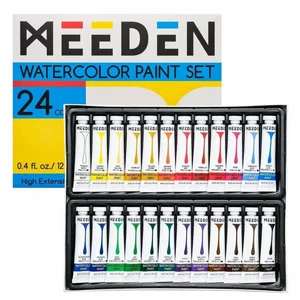 MEEDEN - סט של 24 צבעי מים בשפורפרות MEEDEN - סט של 24 צבעי מים בשפורפרות