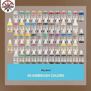 Airbrush Paint Colors Set, 30 ml / 3 oz 60 Airbrush Paint Colors Set, 30 ml / 3 oz 60