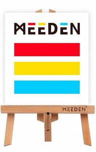 MEEDEN כן ציור שולחני גדול בצורת A בגוון טבעי MEEDEN כן ציור שולחני גדול בצורת A בגוון טבעי